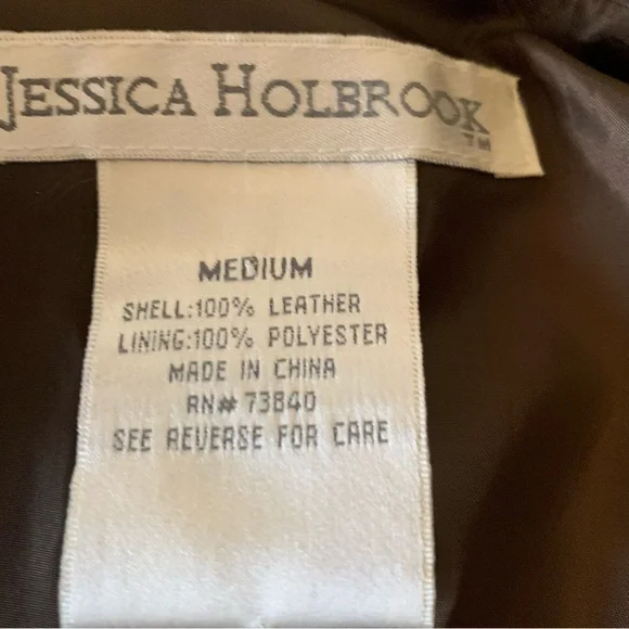 Vtg brown genuine suede leather jacket M